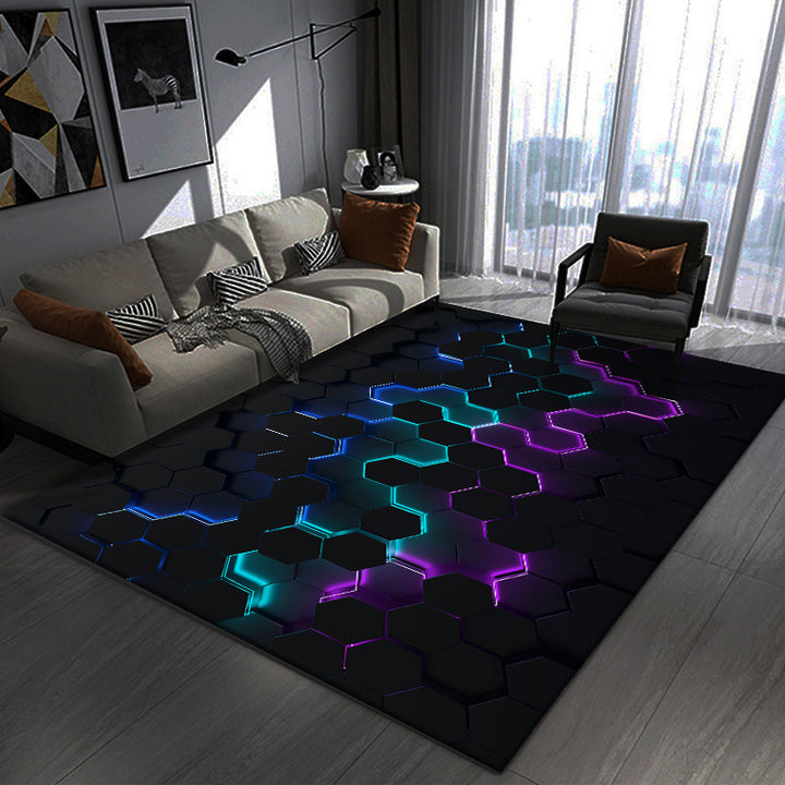 Geometric Patterned Area Rug Bowlift