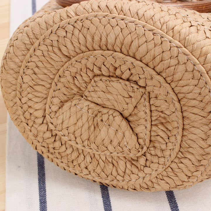 Braided tote bag with innovative ring handle Bowlift