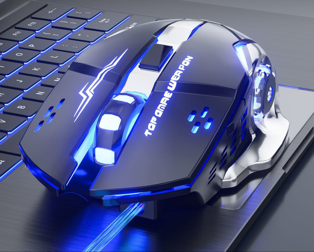 High-Precision Wired Gaming Mouse with Adjustable DPI Bowlift