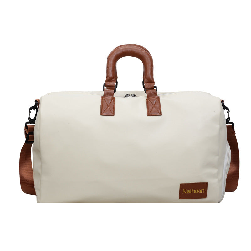 Premium Leather Travel Duffel Bag