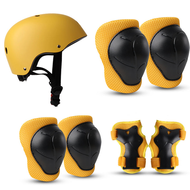 Children's Colorful Safety Helmet and Protective Gear Set Bowlift