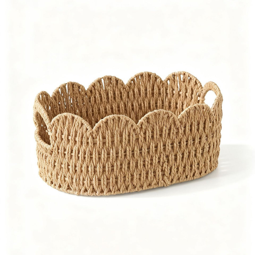 Decorative Woven Storage Basket Bowlift