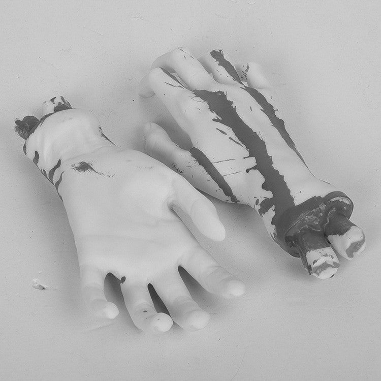 Horror-Themed Realistic Severed Foot Prop Bowlift