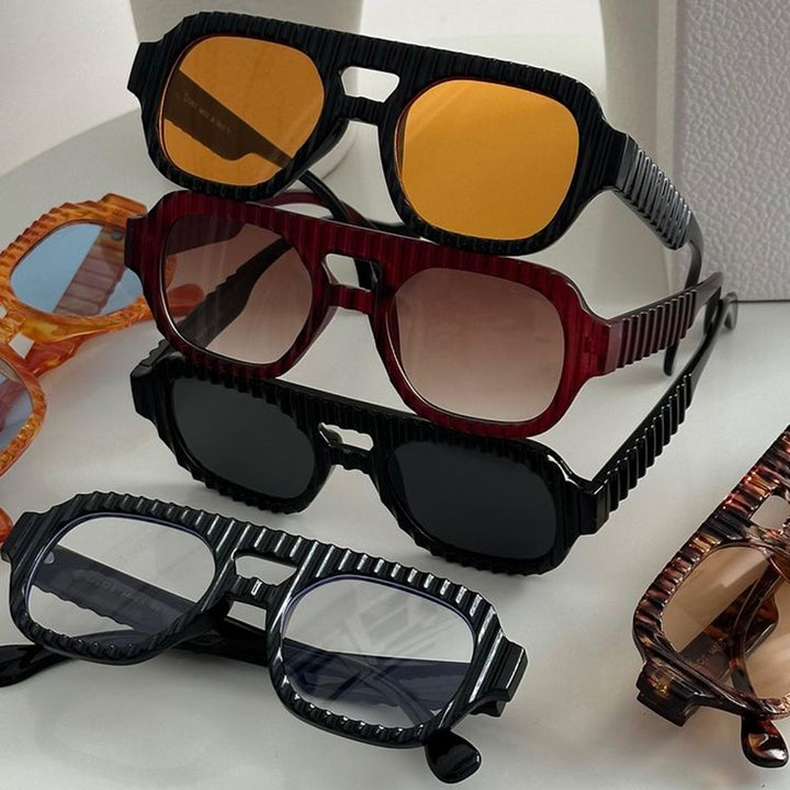 Women's geometric sunglasses with sophisticated structural design Bowlift