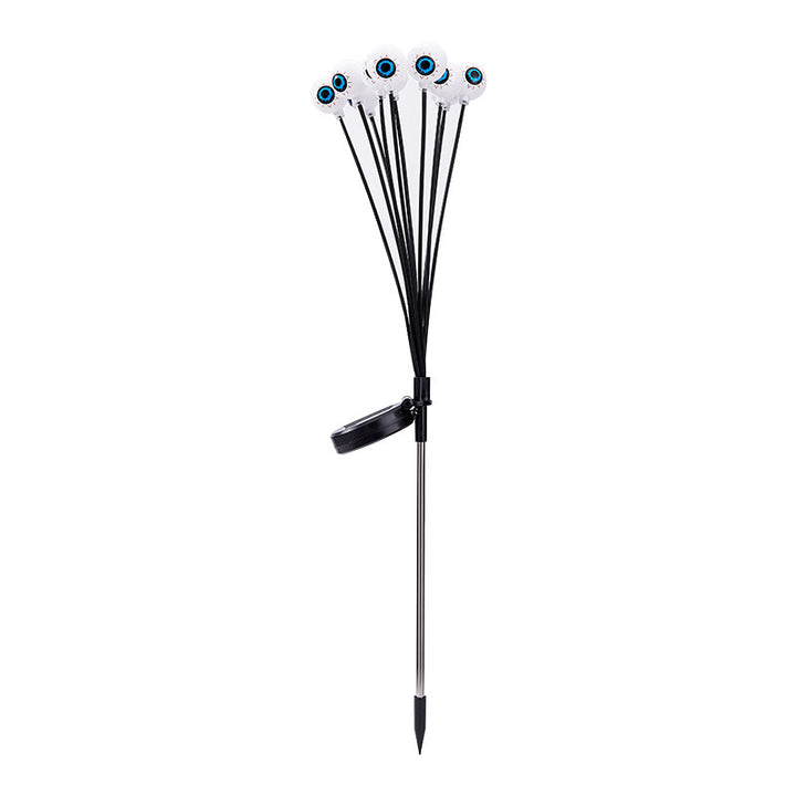 Creepy garden lights with eye motif Bowlift