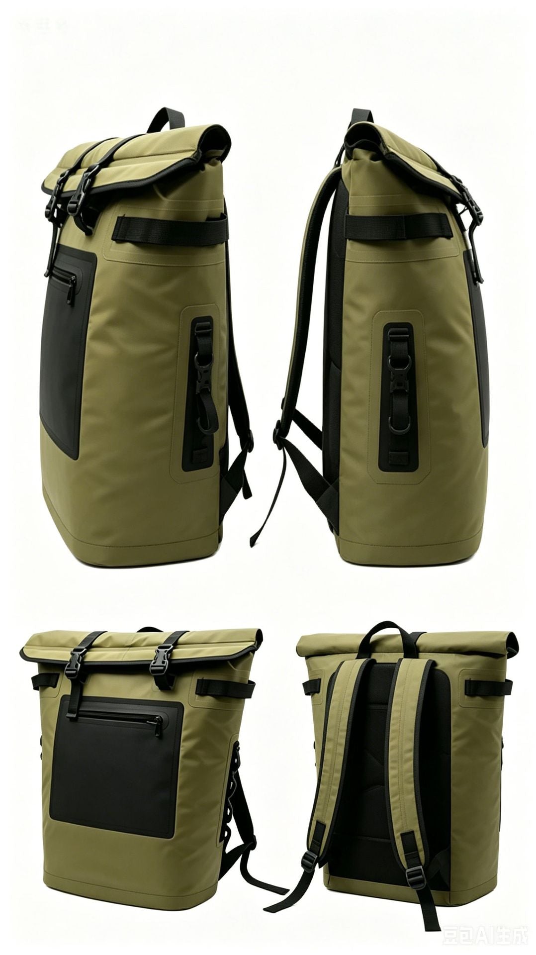 Waterproof Roll-Top Backpack Bowlift