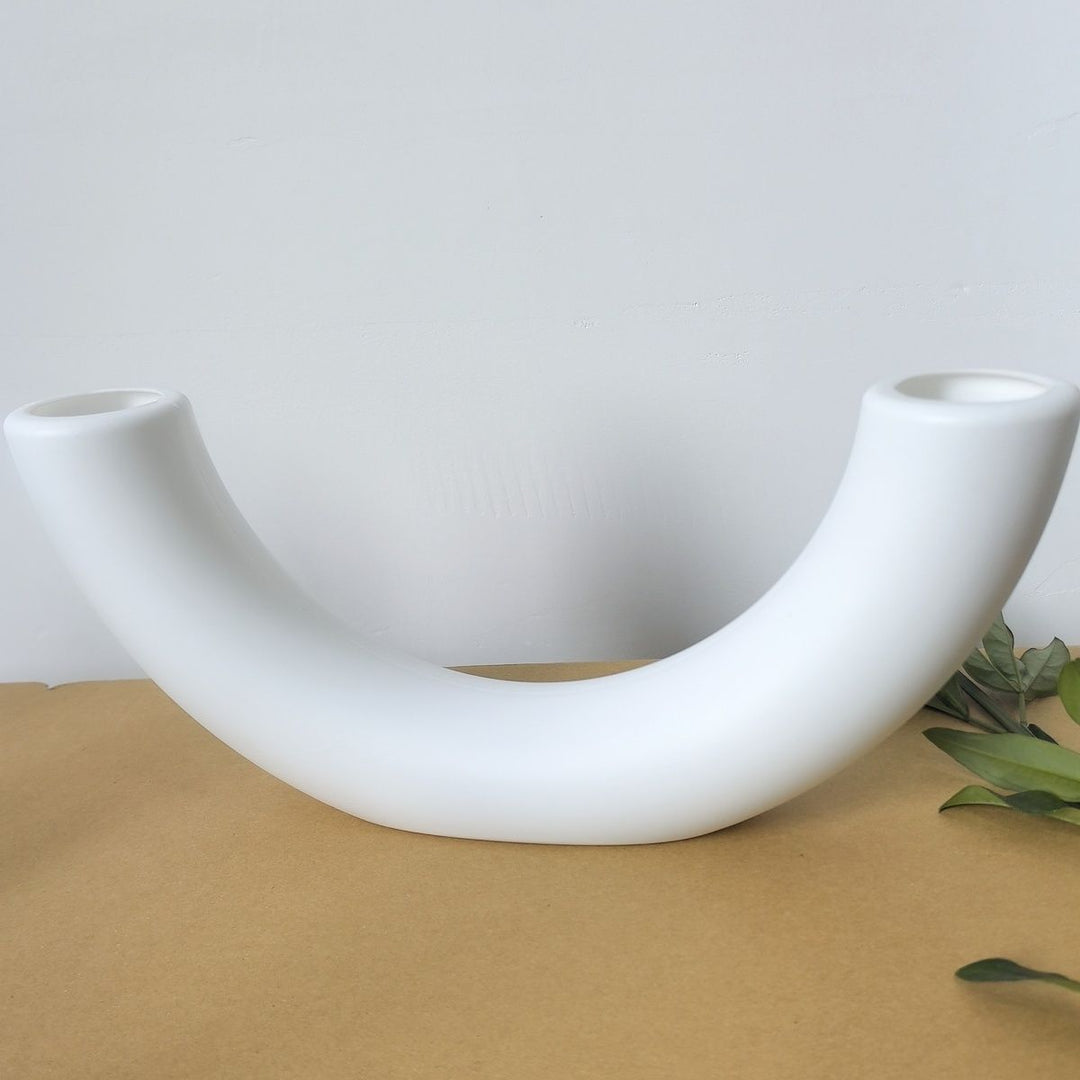 Contemporary Curved Flower Vase Bowlift