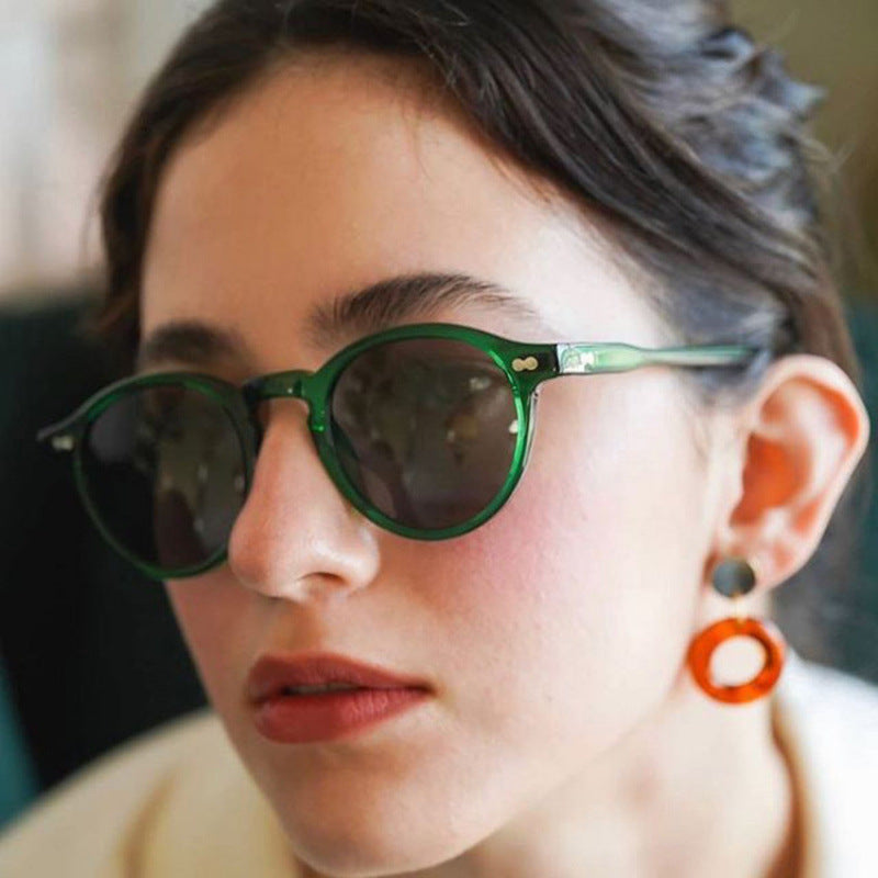 Women's fashionable round sunglasses Bowlift