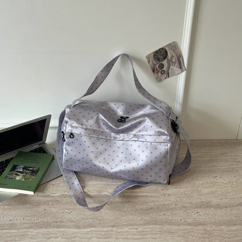 Stylish Polka Dot Travel Duffel