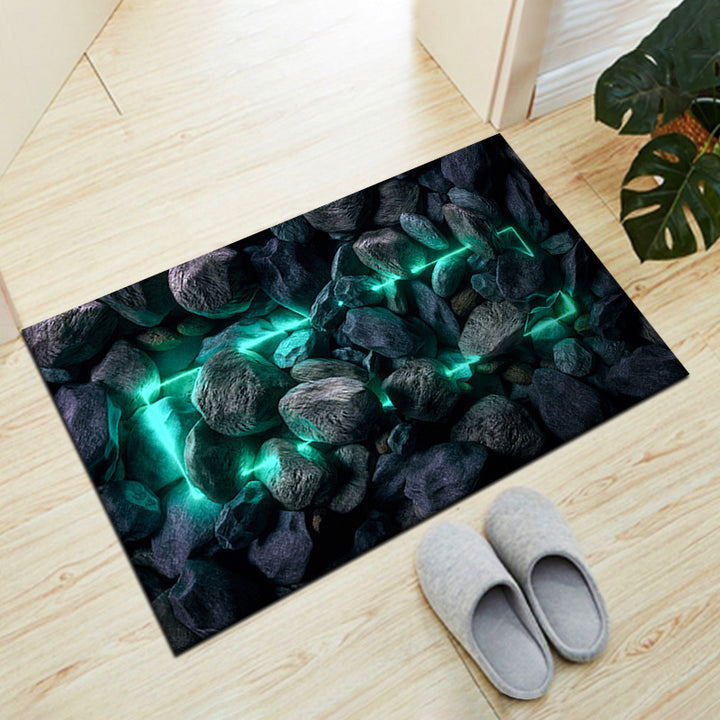 Stone-Inspired Decorative Floor Mat Bowlift