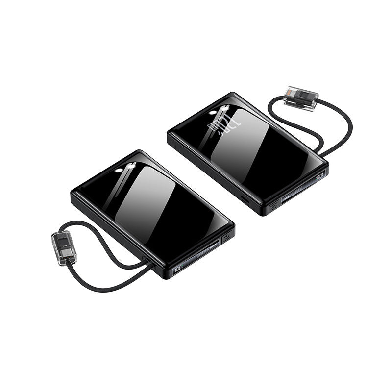 Portable power bank with integrated cables and state-of-the-art fast charging function Bowlift