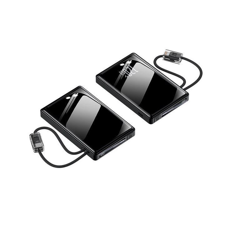 Portable power bank with integrated cables and state-of-the-art fast charging function Bowlift