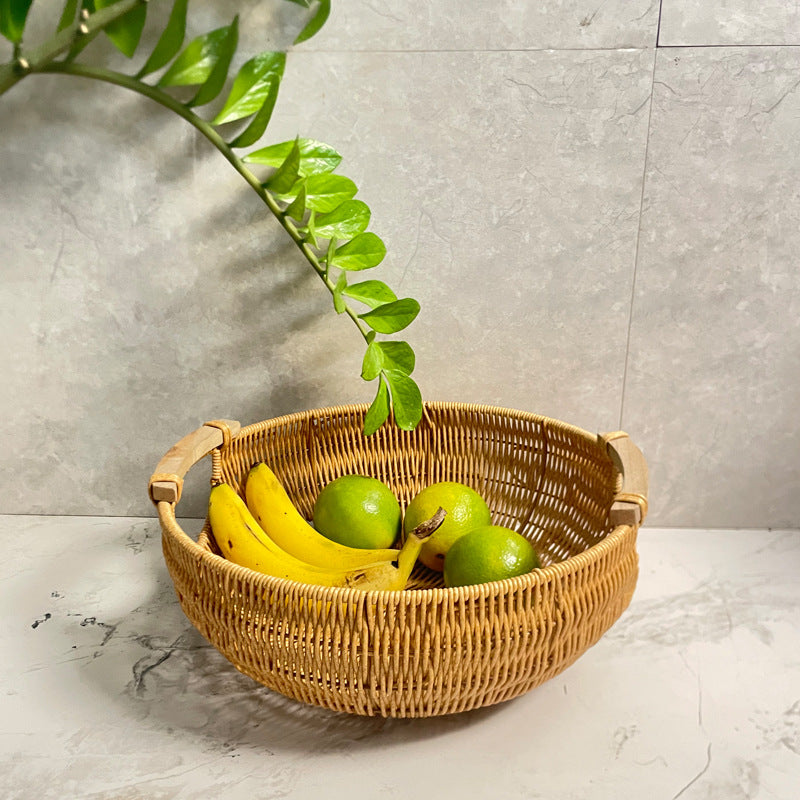 Women Round Handmade Basket Bowlift