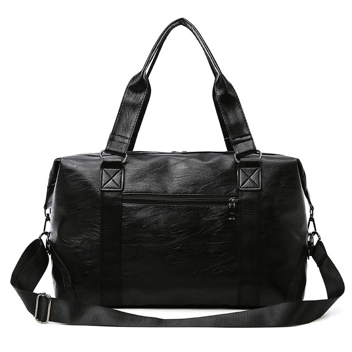 Luxurious Leather Weekend Duffel Bag Bowlift