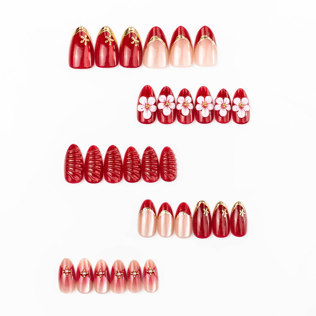 Decorative Artistic Press-On Nail Set 1790738610