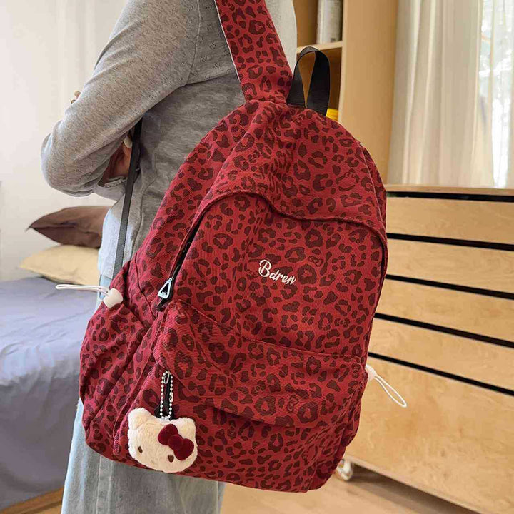 Stylish Leopard Print Backpack Bowlift