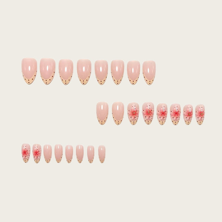Nail art with floral 3D flower design and elegant color gradient Bowlift