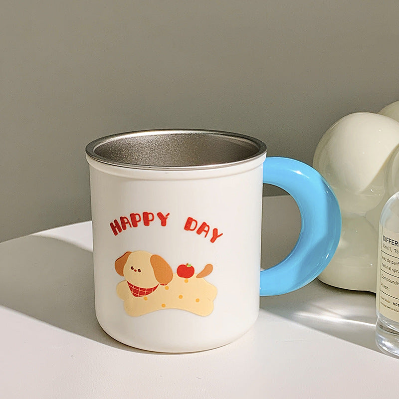 Insulated drinking cups with cheerful dog design Bowlift