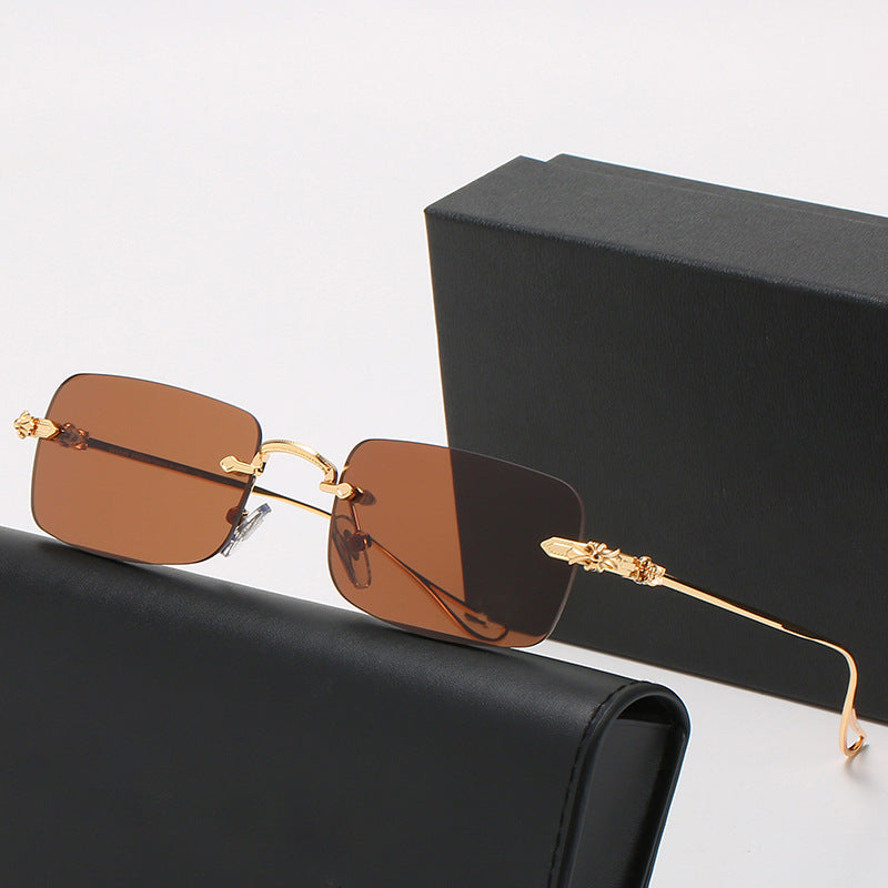 Ladies fashionable correction glasses with elegant square frame and decorated temples Bowlift
