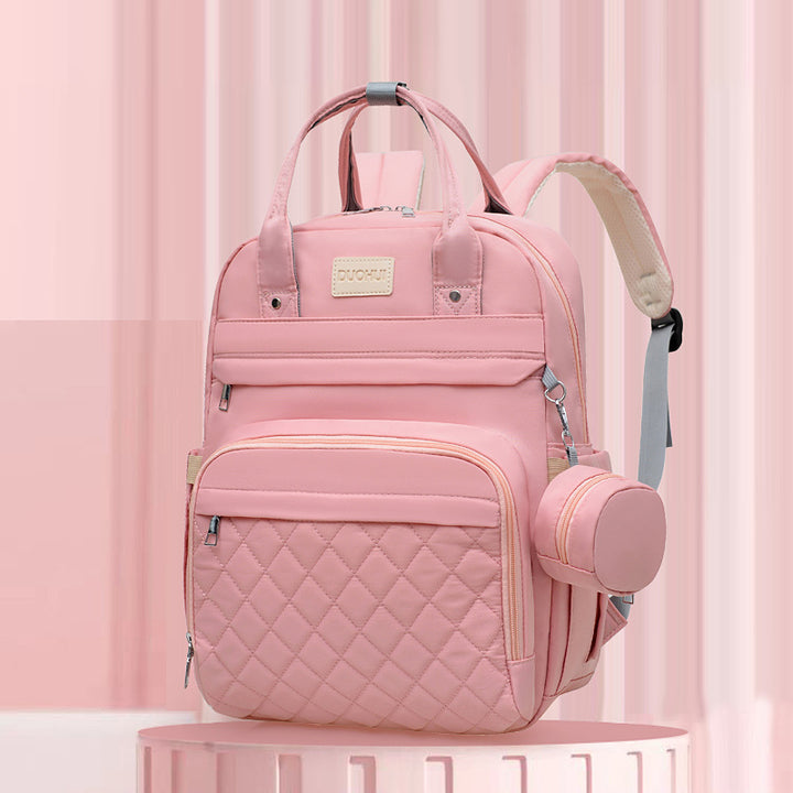 Quilted Multi-Compartment Backpack Bowlift