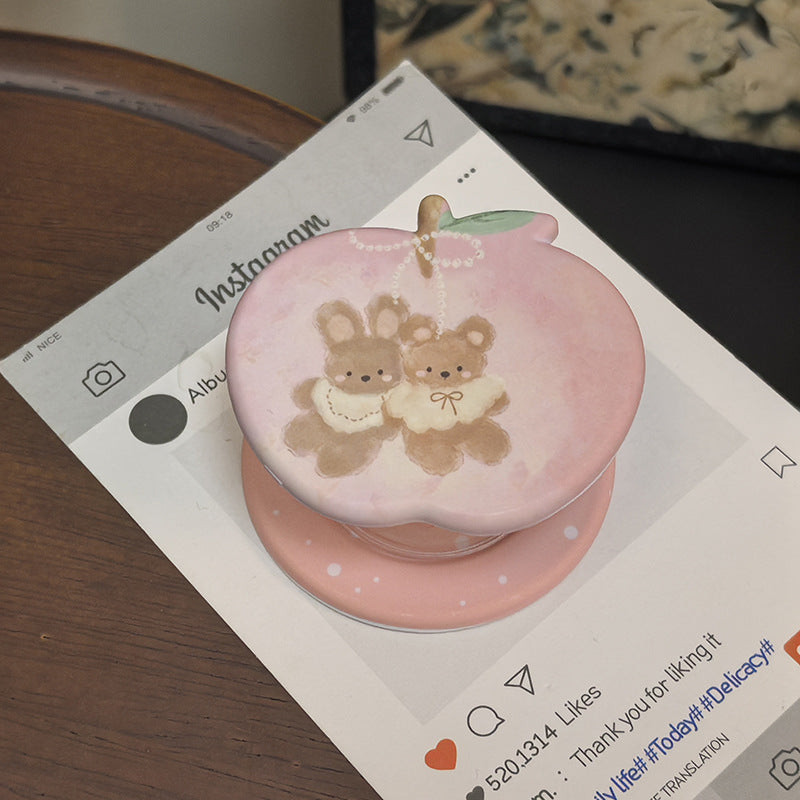 Adorable Bear-Themed Phone Grip Bowlift