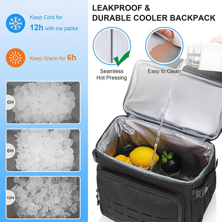 Multifunctional outdoor backpack with insulated drink holder Bowlift