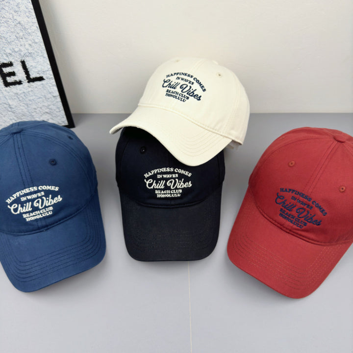 Men's Embroidered Chill Vibes Baseball Cap Bowlift