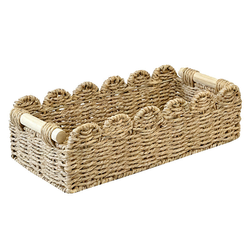 Decorative storage basket with ergonomic handles Bowlift
