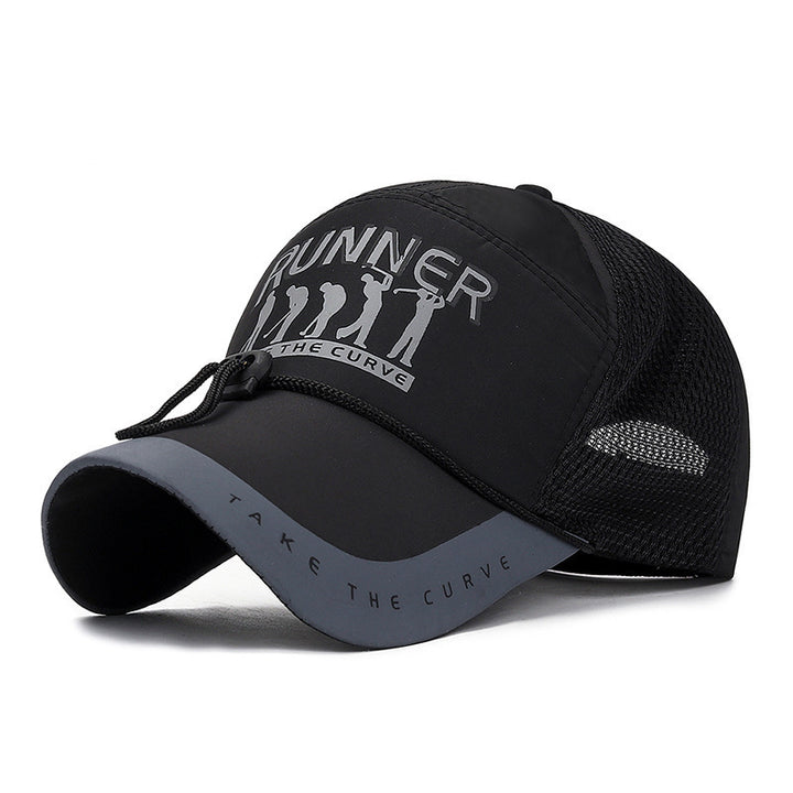 Women's Sporty Running Cap with Ventilation Mesh Bowlift