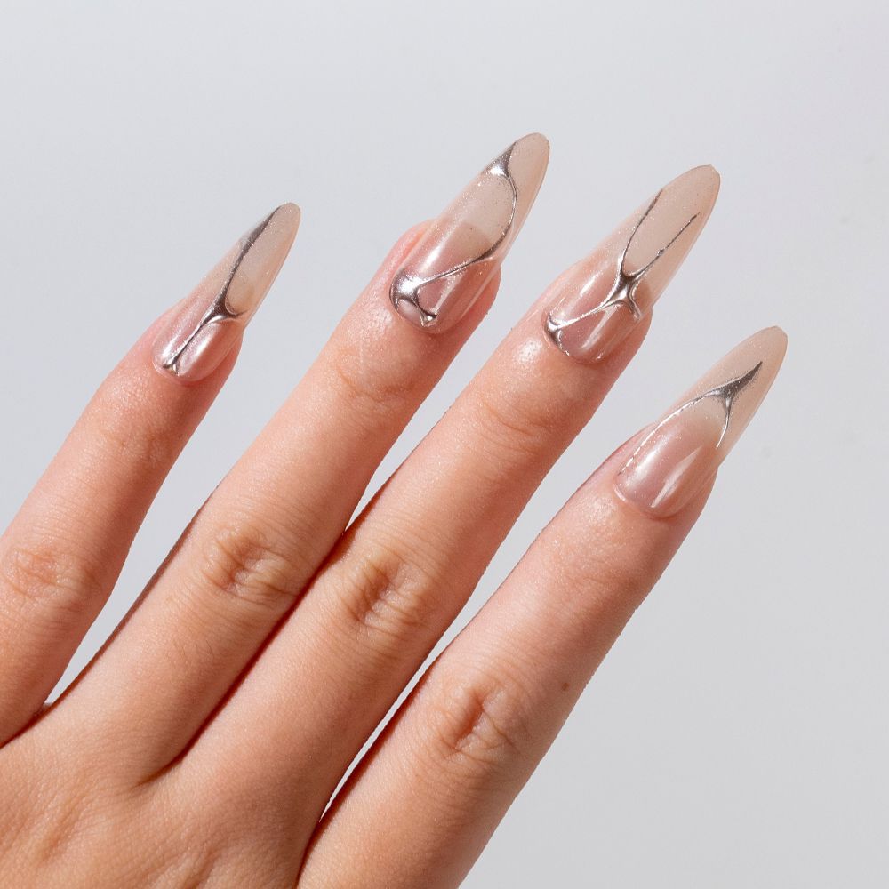Elegant Abstract Art Press-On Nails Bowlift