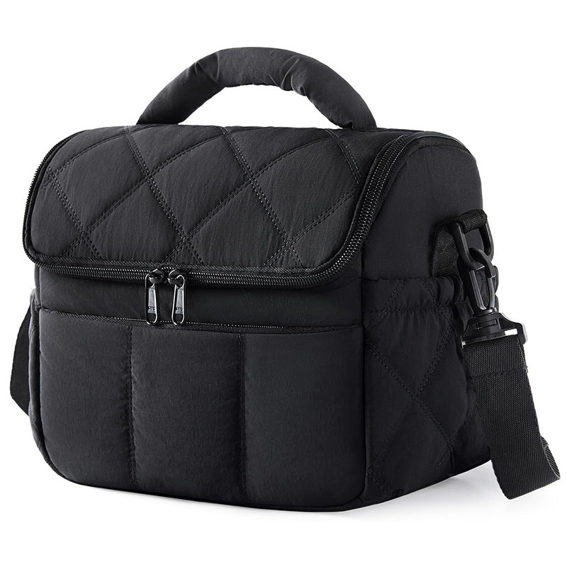 Elegant cosmetic bag with practical carrying handle Bowlift