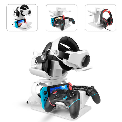 VR-Headset-Mount with Integrated Cable Management Bowlift