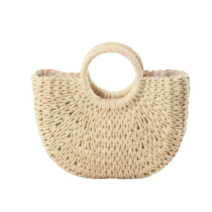 Handmade basket bag with light ruffles Bowlift