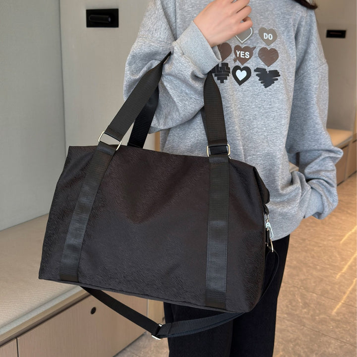 Durable Textured Travel Duffle Bag Bowlift