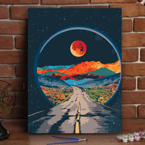 Cosmic Landscape Canvas Art Bowlift