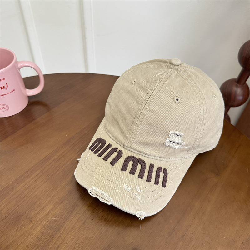 Women's Distressed Graphic Baseball Cap Bowlift