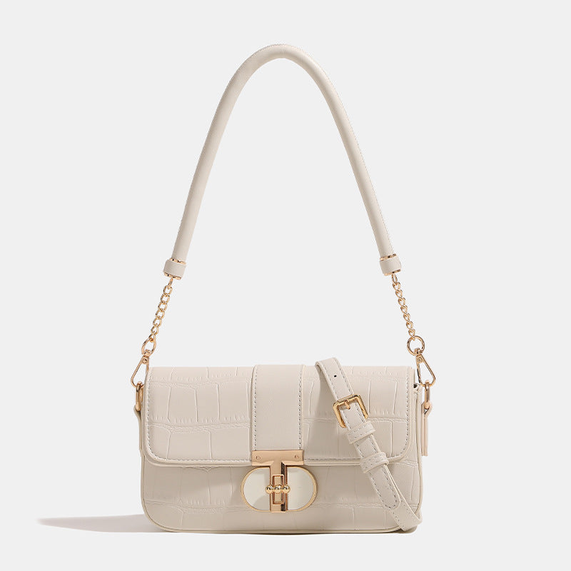 Crocodile-Embossed Crossbody Handbag Bowlift