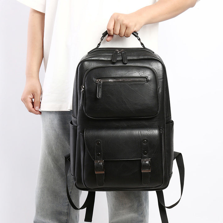 Stylish Multi-Purpose Leather Backpack Bowlift