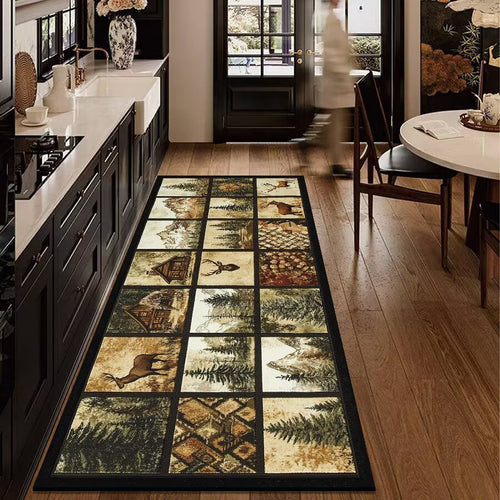 Rustic Outdoor Adventure Area Mat Bowlift