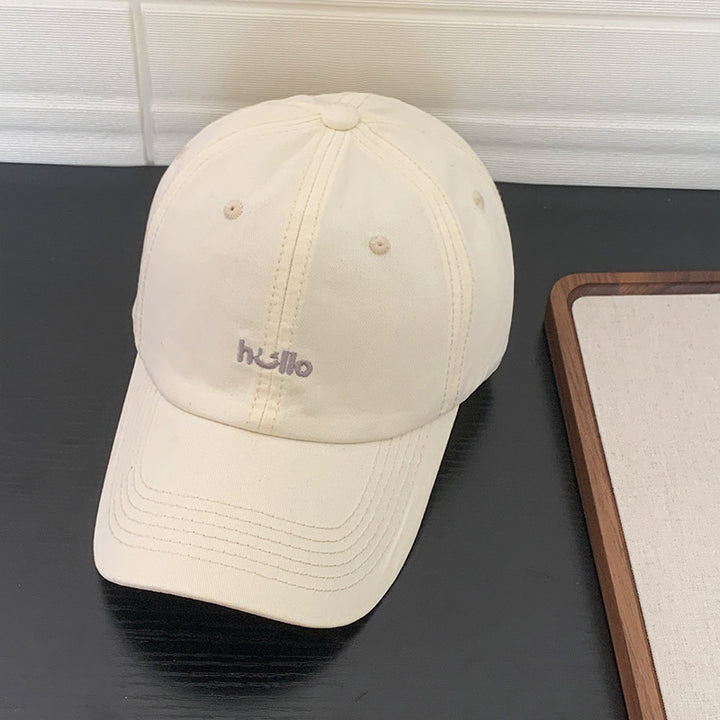 Unisex Casual Cotton Embroidered Cap Bowlift