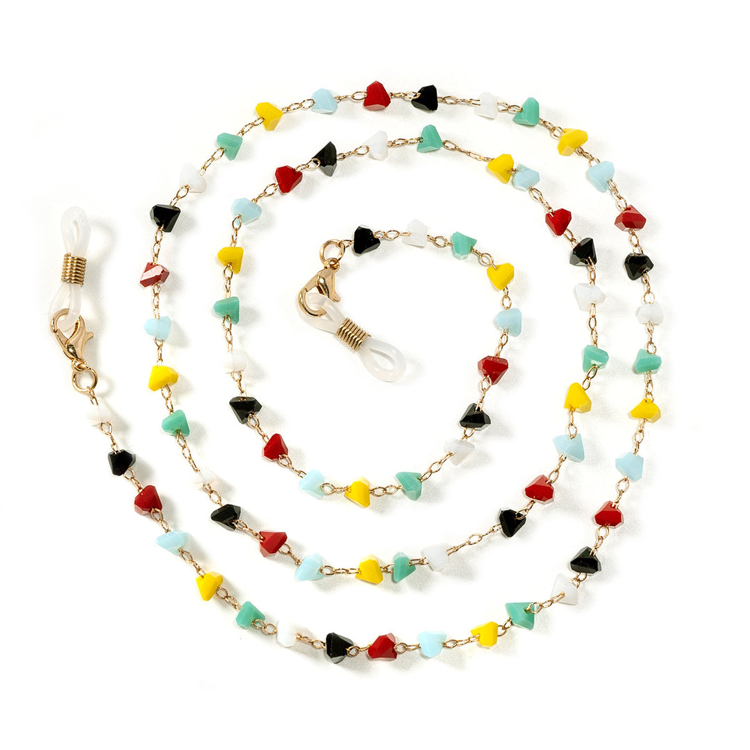Chic Geometric Beaded Eyewear Holder Bowlift