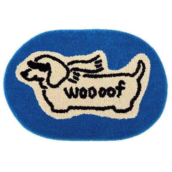 Decorative Dog-Themed Mat for Home