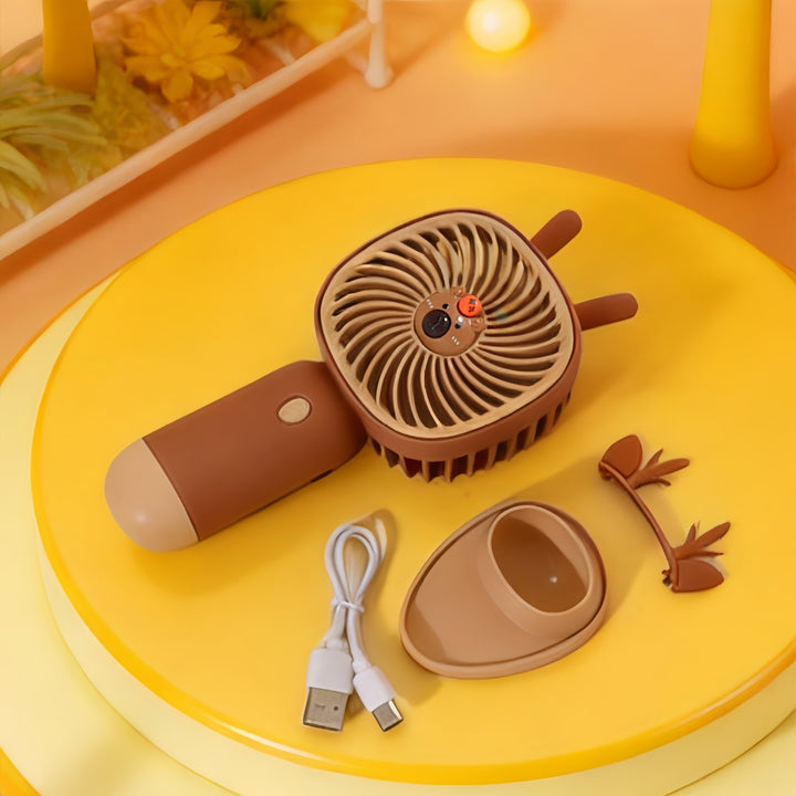 Women Portable Mini-Fan with Cute Design Bowlift