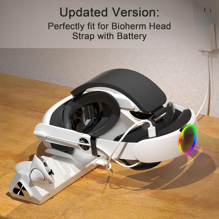 VR-Headset-Charging Station with Rgb Lighting Bowlift