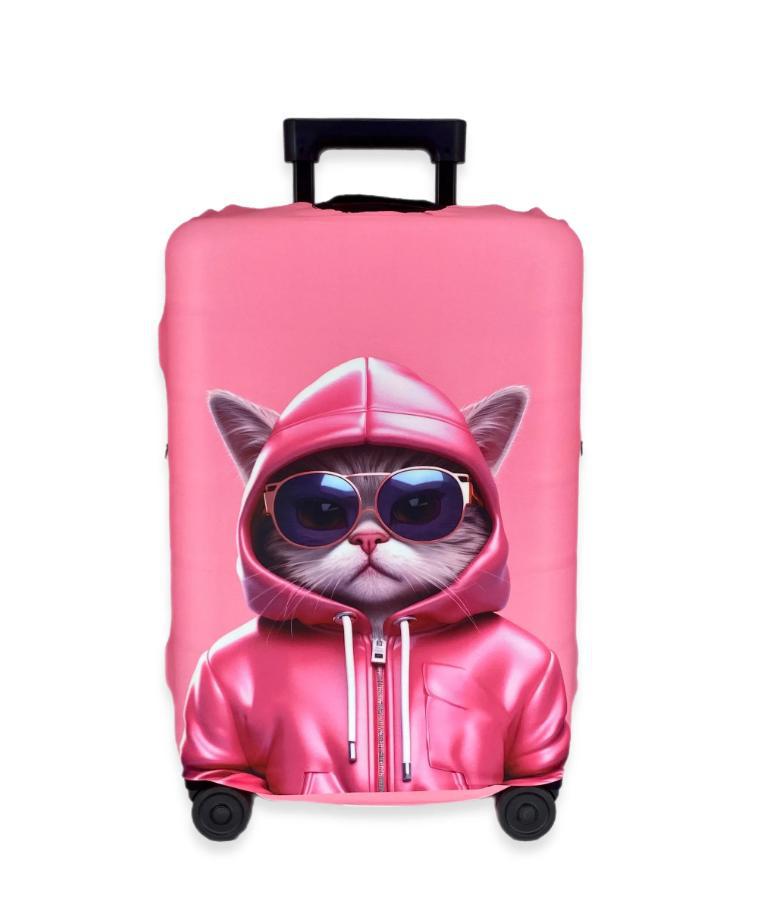 Unisex nan elastic suitcase cover with 3D dog design for trolley, stretchy and scratch-resistant Bowlift