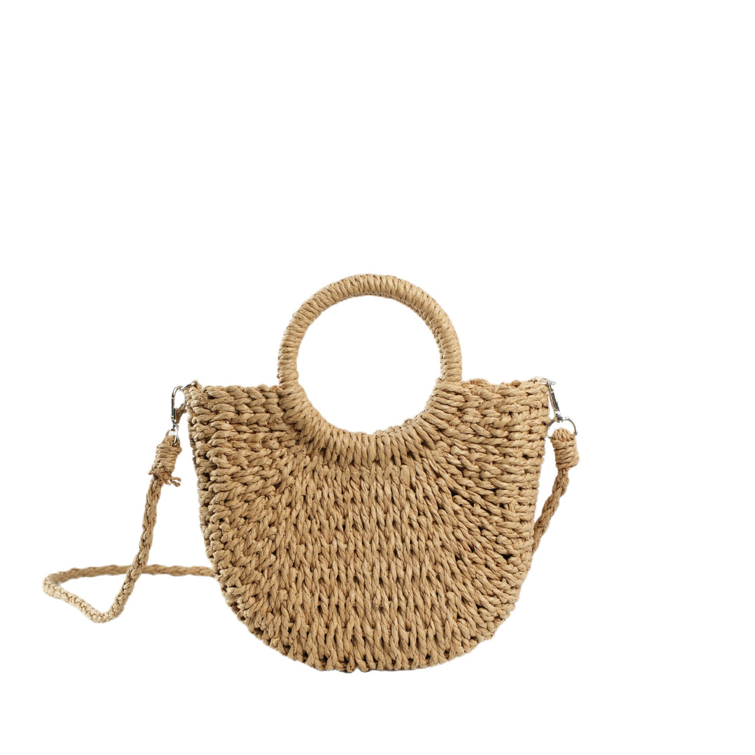 Handmade Basthandbag with Round Handles Bowlift