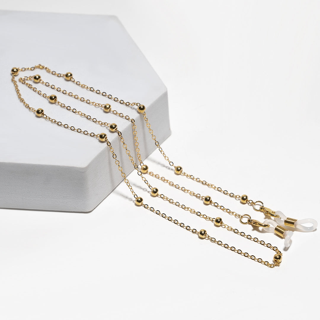 Beaded Eyewear Chain with Secure Clasps Bowlift