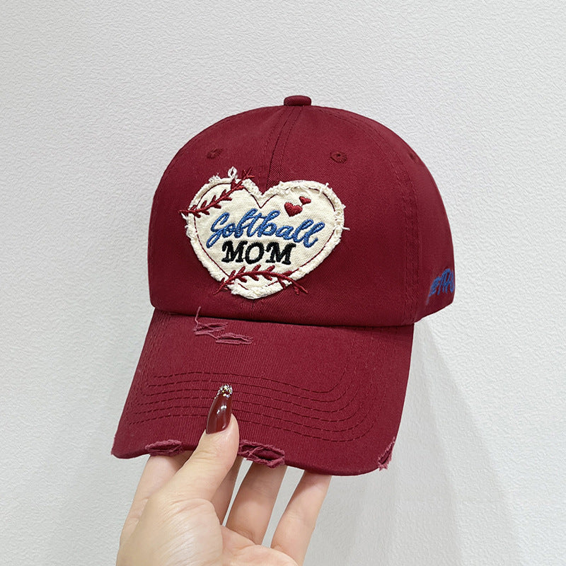 Women's Embroidered Sports Baseball Cap Bowlift