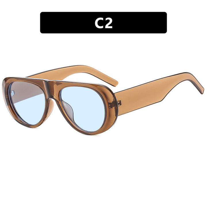 Women's fashionable sunglasses with futuristic design and polarized lenses Bowlift