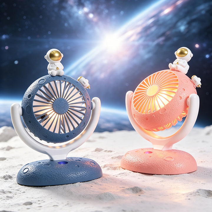 Women's table fan with creative astronaut figure Bowlift